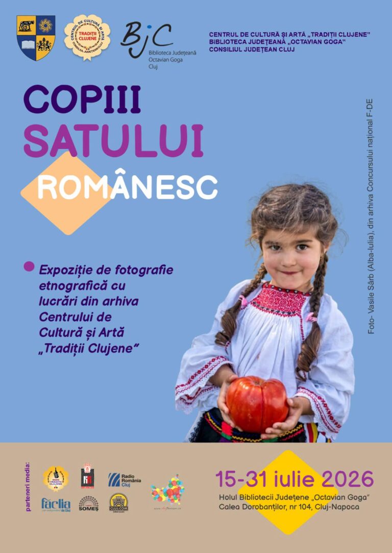 Expoziția „Copiii satului românesc”, deschisă la Biblioteca Județeană „Octavian Goga” din Cluj-Napoca